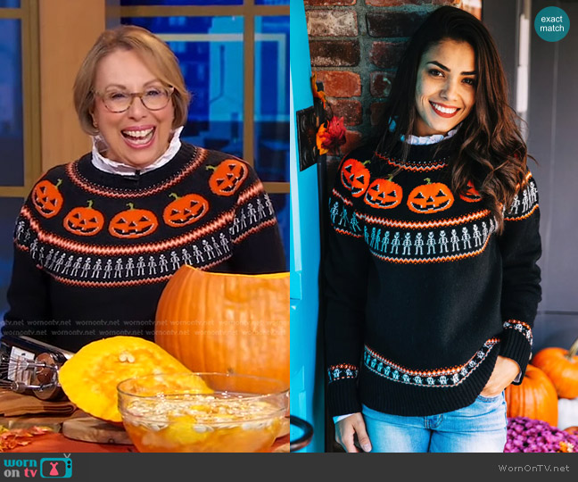 Kiel James Patrick All Hallows' Eve Sweater worn by Barbara Costello on Good Morning America