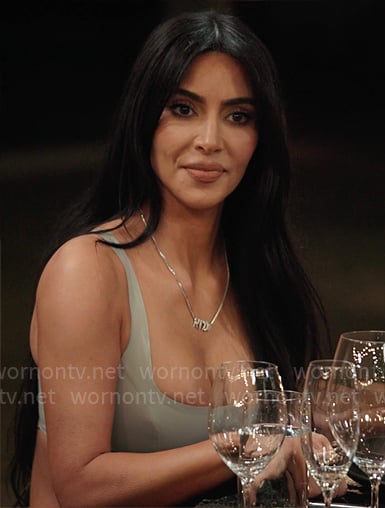 WornOnTV: Kim's leather bra top on The Kardashians, Kim Kardashian