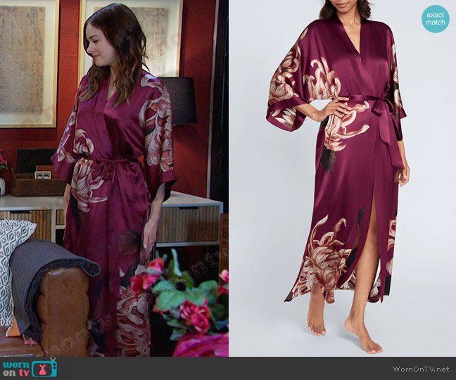 WornOnTV: Stephanie’s wine red floral robe on Days of our Lives ...