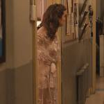 Kimber’s floral sheer robe on Only Murders in the Building