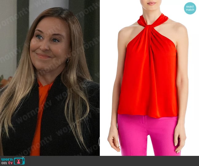 Kobi Halperin Breeze Top worn by Laura Collins (Genie Francis) on General Hospital