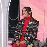 Korina Emmerich’s multicolor print blazer on Today