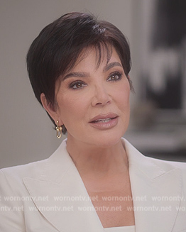 WornOnTV: Kris's pink leather skin mini bag on The Kardashians, Kris Jenner