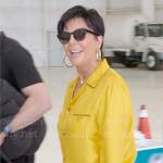 Kris’s yellow pajamas on The Kardashians