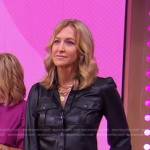 Lara’s black leather shirt on Good Morning America