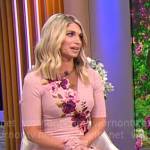 Lauren Bercier’s pink floral dress on CBS Mornings