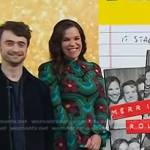 Lindsay Mendez’s green floral dress on Today