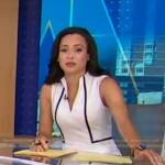 Linsey’s ivory sleeveless v-neck dress on Good Morning America