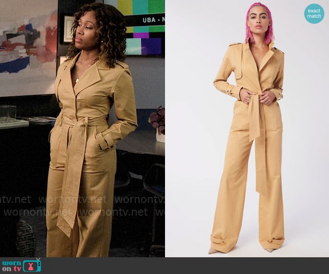 WornOnTV: Chris’s trench style jumpsuit on The Morning Show | Nicole ...