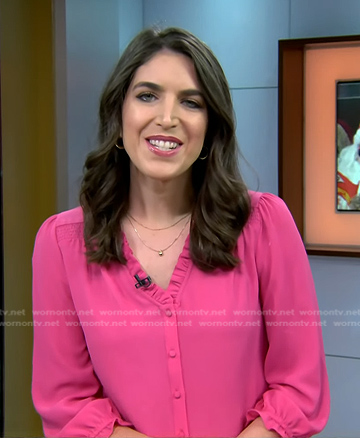 Liz Kreutz's pink blouse on Today