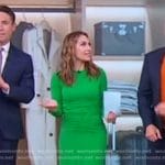 Lori’s green ruched dress on Good Morning America