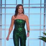 Luan’s green sequin jumpsuit on The Talk