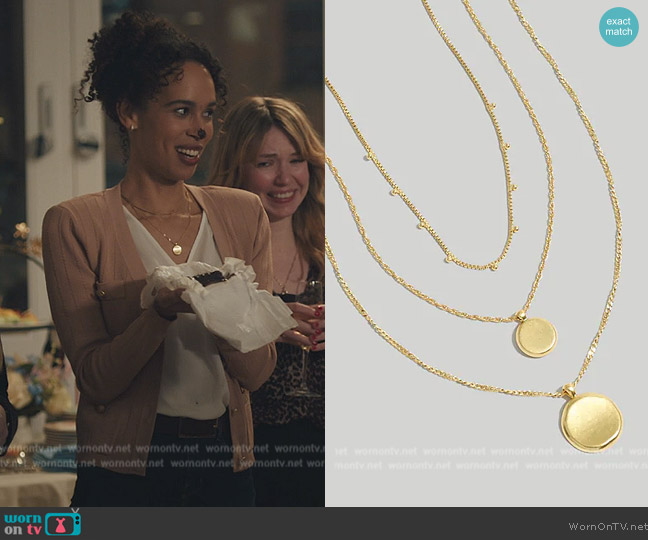 Laurel’s coin necklace on Billions