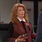 Maggie’s patchwork jacket on Days of our Lives