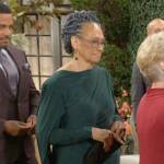 Mamie’s green gown on The Young and the Restless