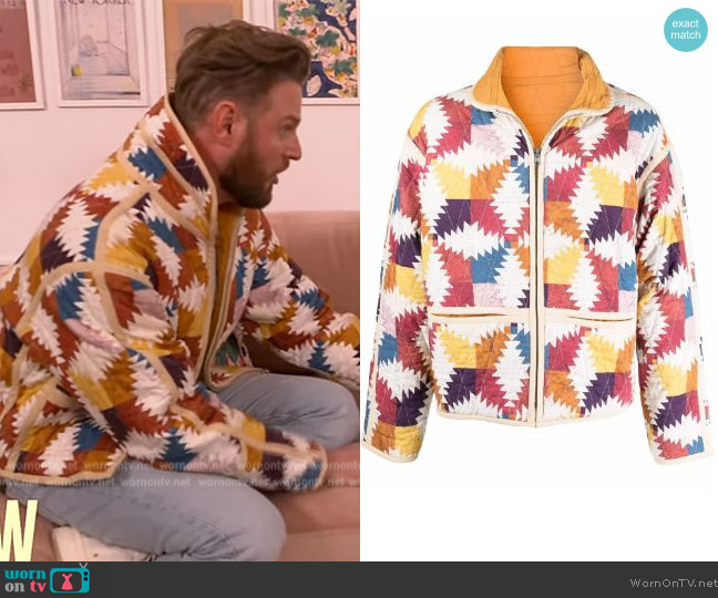 Isabel Marant Reversible quilted jacket worn by Bobby Berk on The Drew Barrymore Show