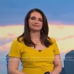 Maria’s yellow belted dress on Today