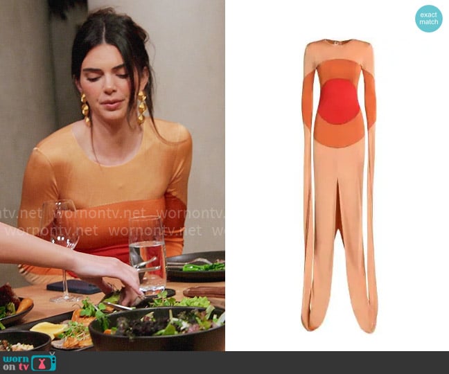 Marni Circle Print Gown worn by Kendall Jenner (Kendall Jenner) on The Kardashians