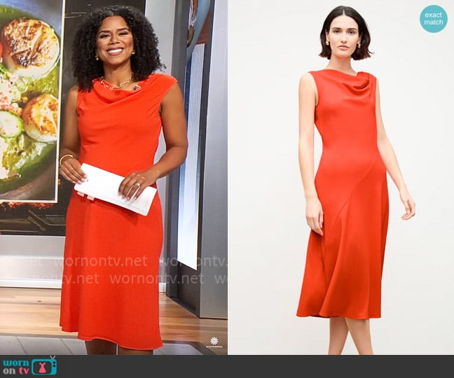 M.M. La Fleur Priya Dress worn by Adriana Diaz on CBS Mornings