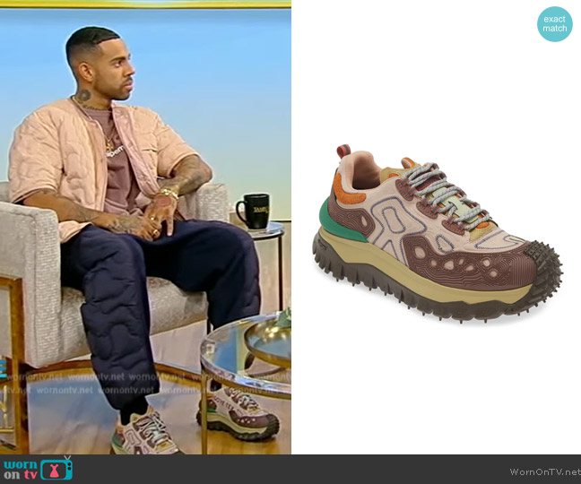 Moncler x Salehe Bembury Trailgrip GTX Waterproof Hiking Sneaker worn by Vic Mensa on Tamron Hall Show