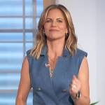 Natalie’s denim vest on The Talk