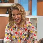 Natalie’s printed blouse on The Talk