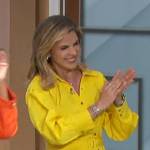 Natalie’s yellow button down belted dress on The Talk