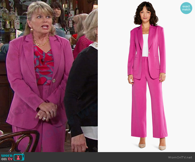 Nic + Zoe Work It Blazer and Trouser worn by Bonnie Lockhart (Judi Evans) on Days of our Lives