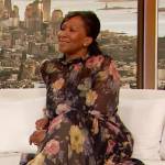 Nicole Avant’s floral print dress on The Drew Barrymore Show