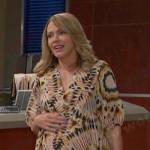 Nicole’s yellow tie dye top on Days of our Lives