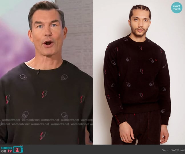 One432 Skeletor Sweatshirt worn by Jerry O'Connell on The Talk