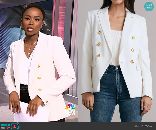 Rag & Bone Preston Blazer worn by Zinhle on NBC News Daily