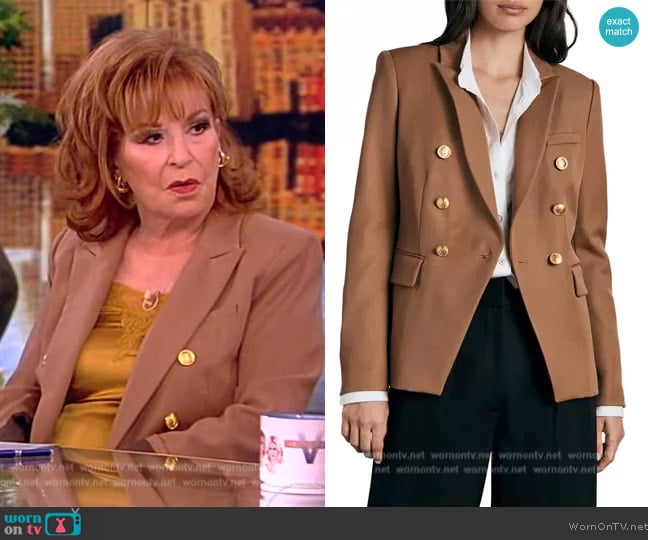 Rag and Bone Preston Double Breasted Wool Blend Blazer worn by Joy Behar on The View