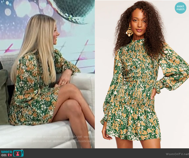 Ramy Brook Lucia Smocked Mini Dress worn by Ariana Madix on E! News