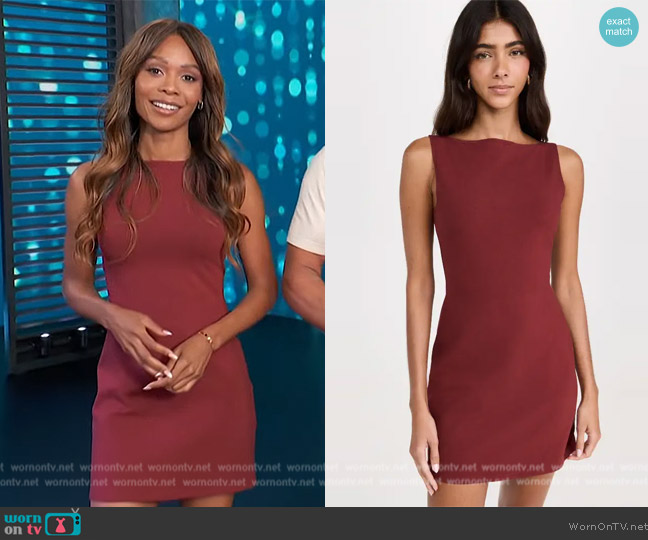 Reformation Nataly Knit Dress worn by Zuri Hall on Access Hollywood