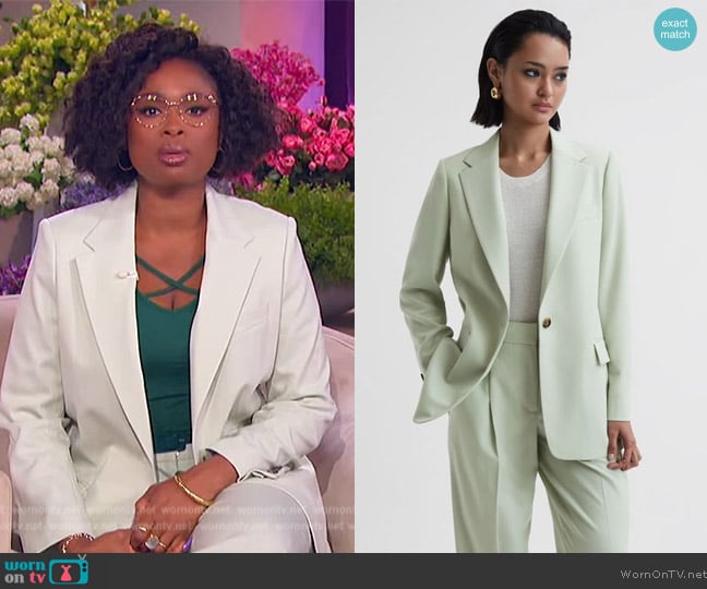 Reiss Naomi Blazer worn by Jennifer Hudson on The Jennifer Hudson Show