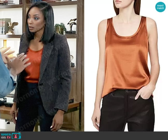 Reiss Remey Vest worn by Jordan Ashford (Tanisha Mariko Harper) on General Hospital