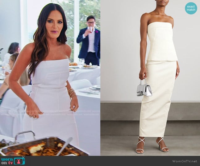 WornOnTV: Lisa’s white strapless top and skirt on The Real Housewives ...