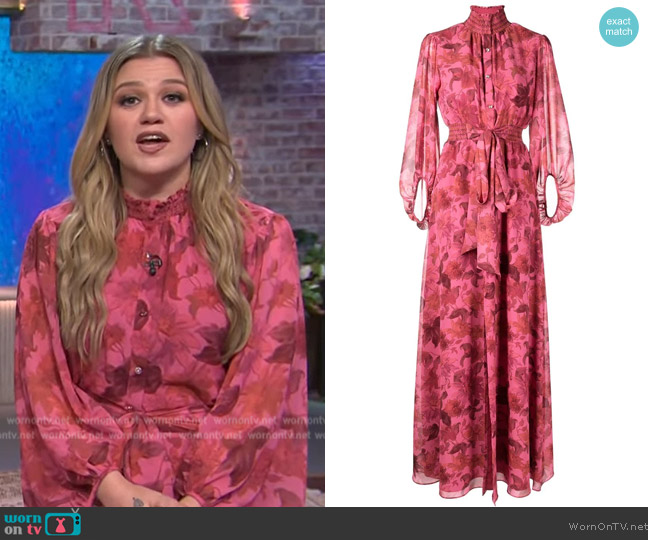 Sachin and Babi Ronit long-length gown worn by Kelly Clarkson on The Kelly Clarkson Show