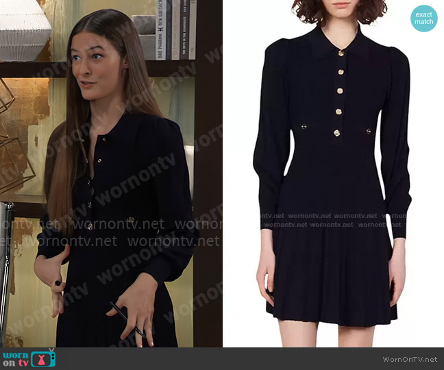 Sandro Lison Dress worn by Esme (Avery Kristen Pohl) on General Hospital