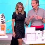 Sara’s black asymmetric pinstripe dress on The View