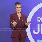 Savannah's brown double breasted blazer and pants on Today