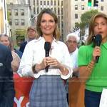 Savannah’s grey plaid pencil skirt on Today