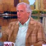 Henry Winkler’s brown plaid jacket on The View