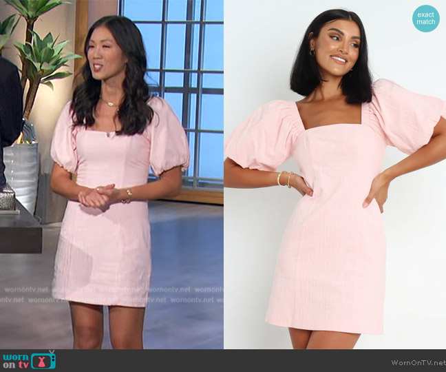 Sndys at Petal + Pump Tuscany Dress worn by Chi-Lan Lieu on The Talk