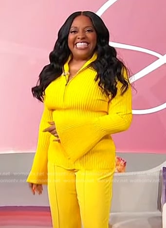 WornOnTV: Sherri’s yellow ribbed bell sleeve top on Sherri | Sherri ...