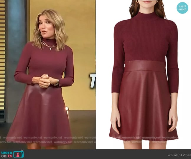 Shoshanna Alexa Dress worn by Kit Hoover on Access Hollywood