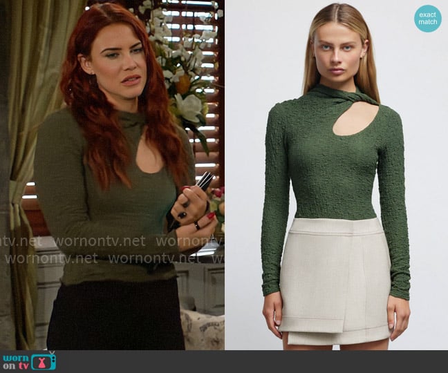 Significant Other Esma Top worn by Sally Spectra (Courtney Hope) on The Young and the Restless