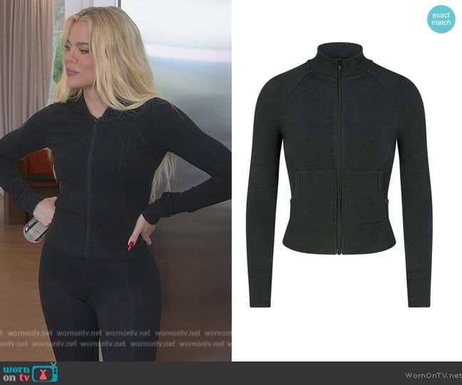 Skims Track Jacket worn by Khloe Kardashian (Khloe Kardashian) on The Kardashians