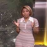 Somara Theodore’s striped polo dress on Good Morning America